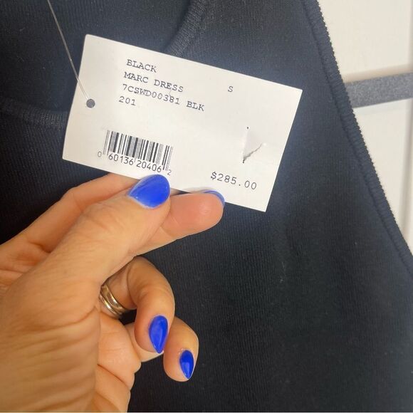 $285 A.L.C Black Marc Midi dress Small NWT - Picture 7 of 9